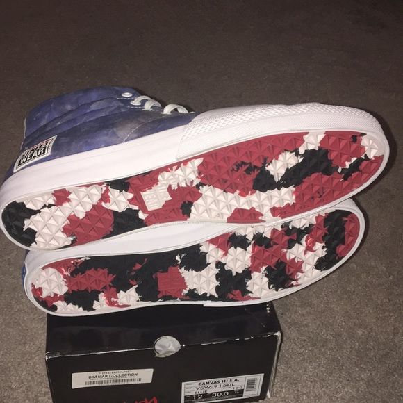 Vision Street Wear Canvas Hi Steve Aoki SA Dim Mak VSW Shoes Sneakers Mens Sz 12 - Picture 6 of 11